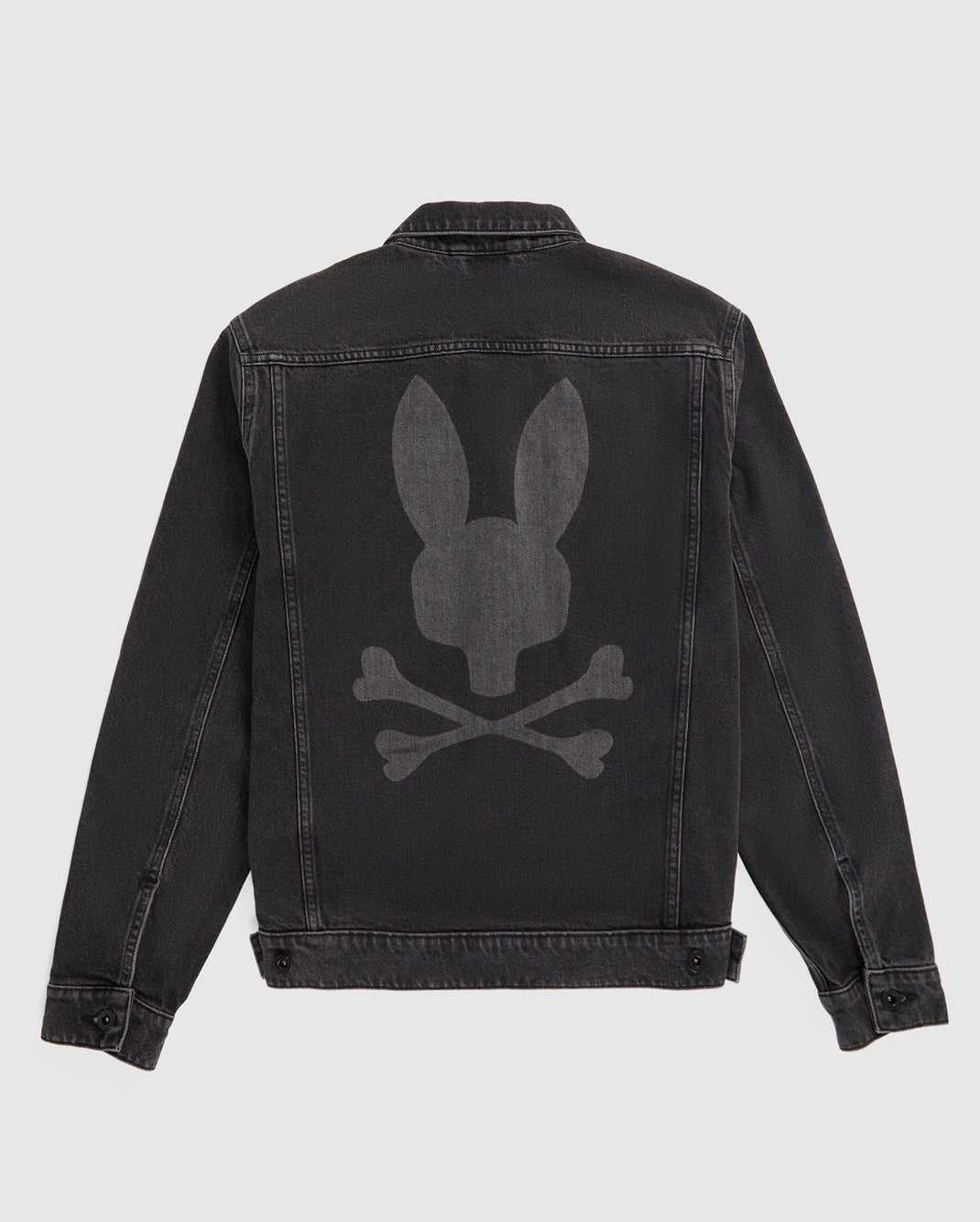 Vestes Psycho Bunny Pathe Denim Jacket Noir Homme | RYU-59974360